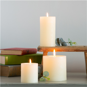 Candle Pillar Ivory